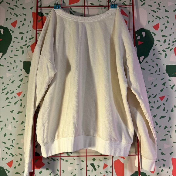 Jungmaven Long Sleeve Crewneck White - L - Picture 2 of 3